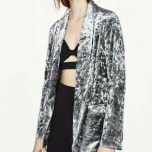 ZARA | Velvet Blazer